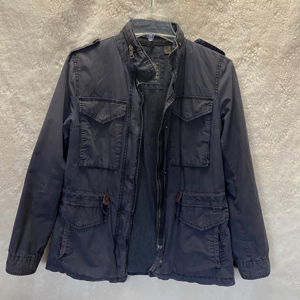 Levi's Cotton Fabric Jacket in Dark Blue - Women's Size XS